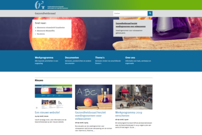 Een nieuwe website